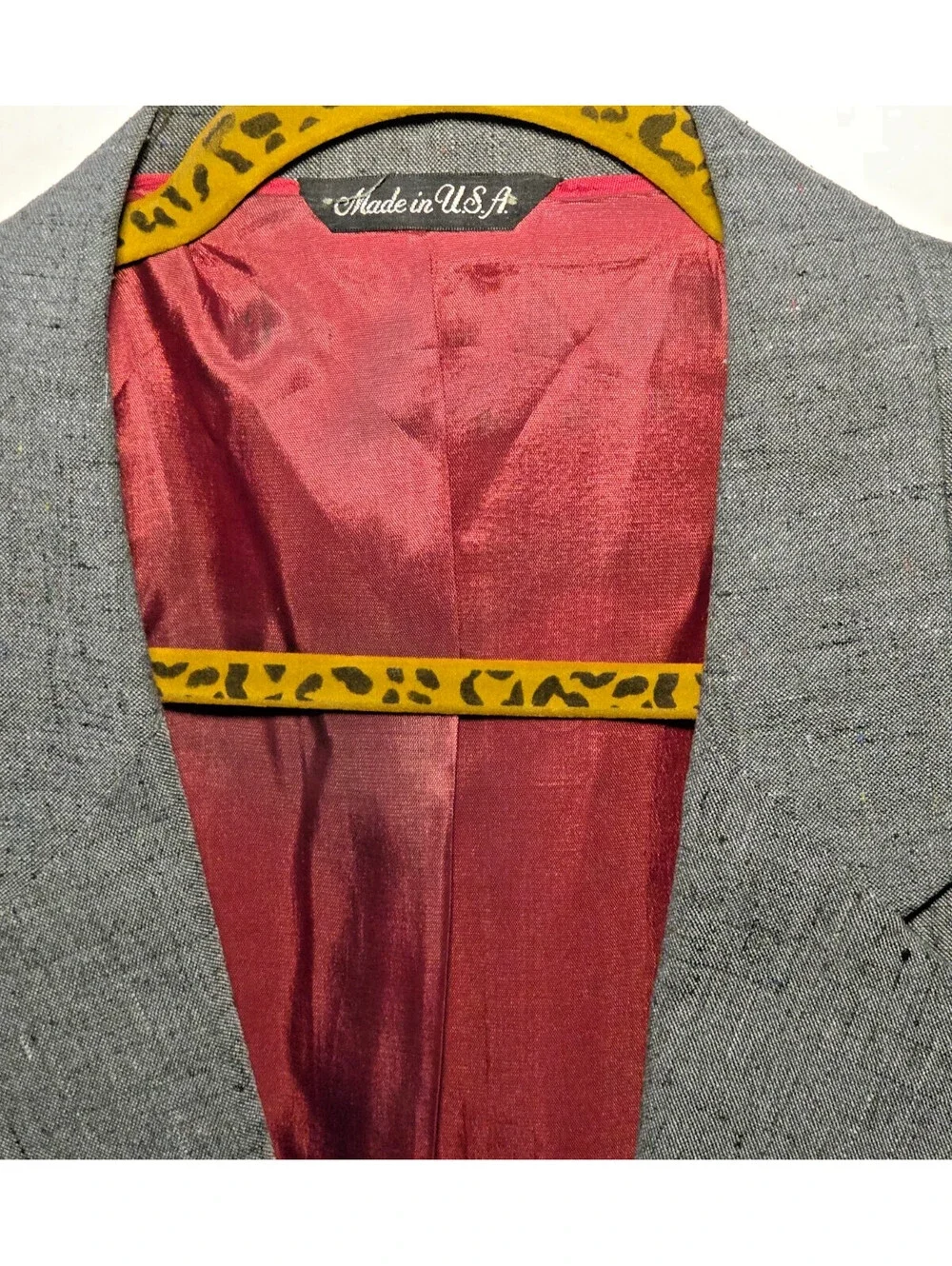 Vintage 80s Levi Strauss & Co SEVENS Blazer Mens 44L Gray Sport Coat USA